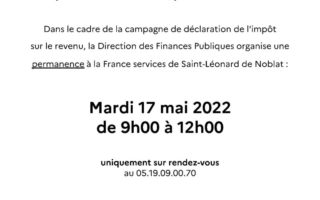 Permanence impôts à la France Services